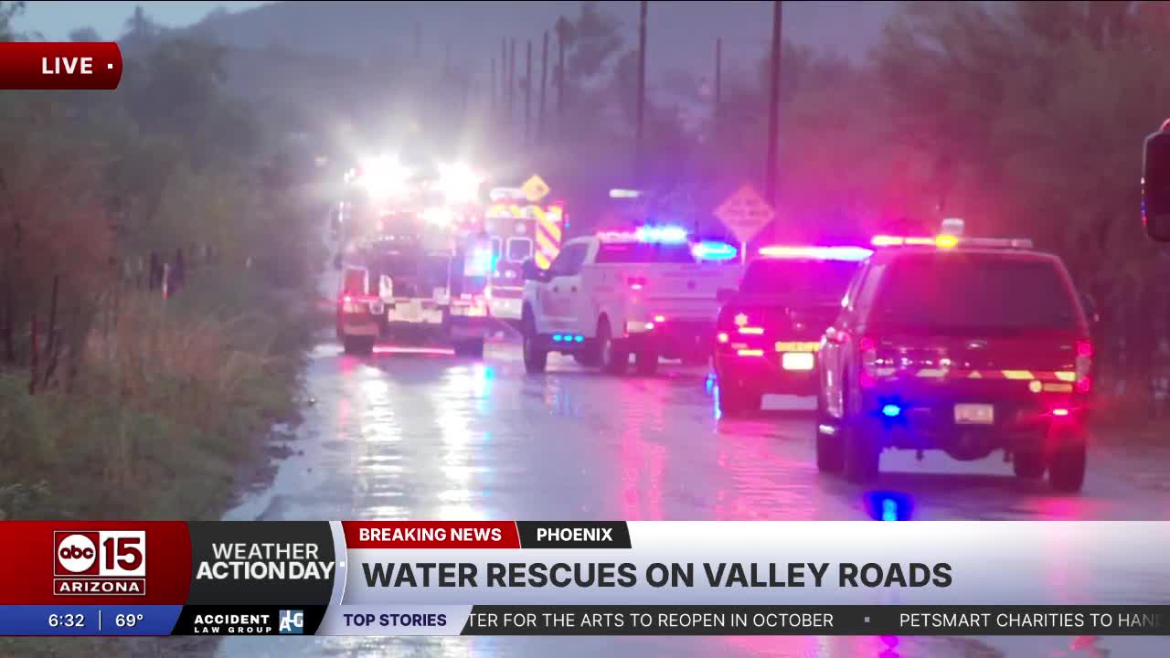 Water rescue in Daisy Mountain area