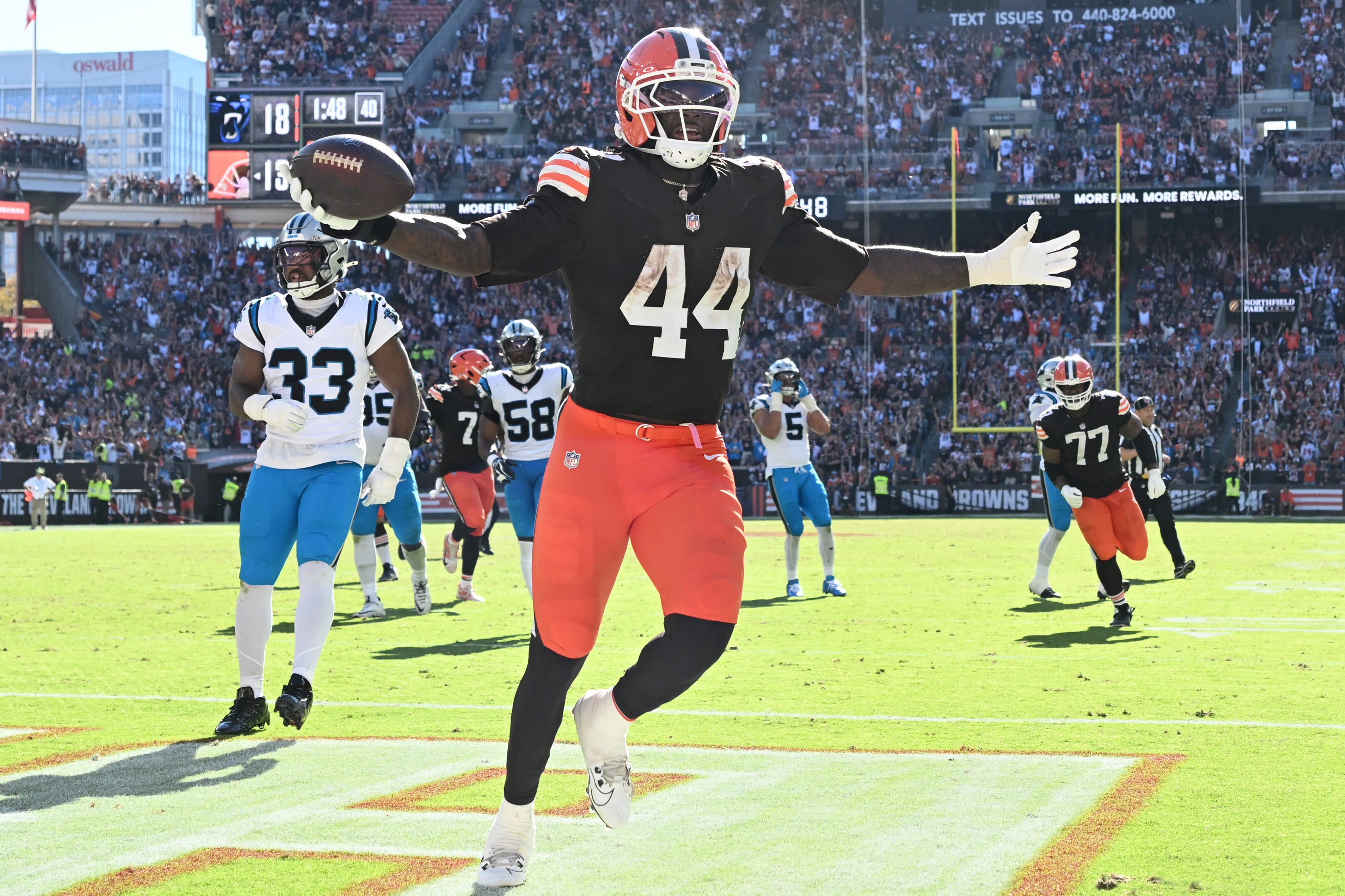 Harold Fannin Jr. limited to single reception