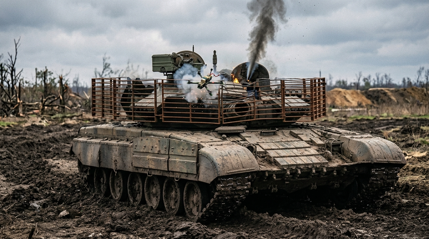 Why tank cages help against drones but fail against javelins