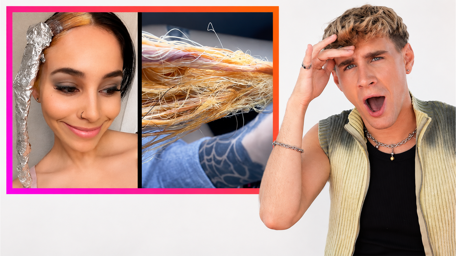 She bleached her hair until it started breaking off
