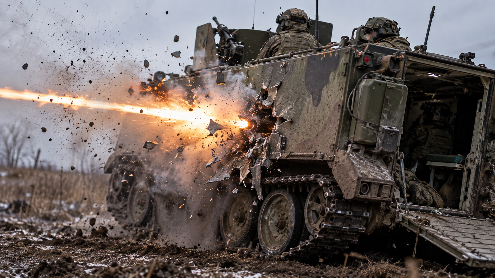 Watch a Russian 30mm round tear straight through Ukraine’s M113... then ...