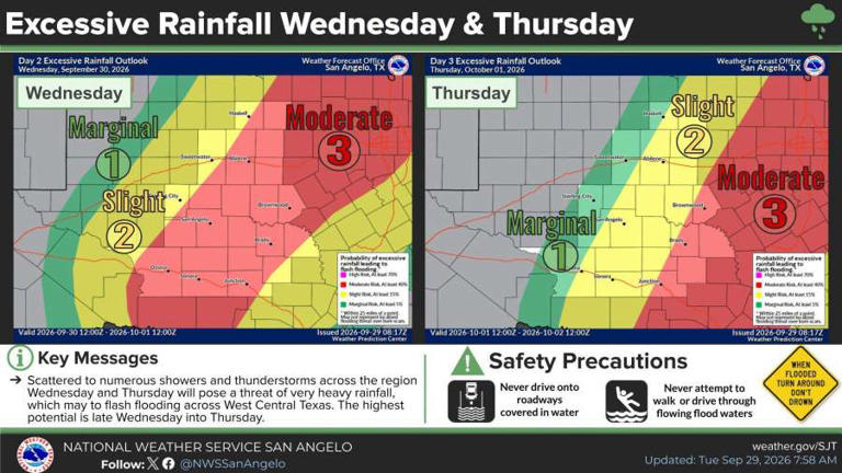 NWS: 'Significant localized flash flood event' possible for West ...