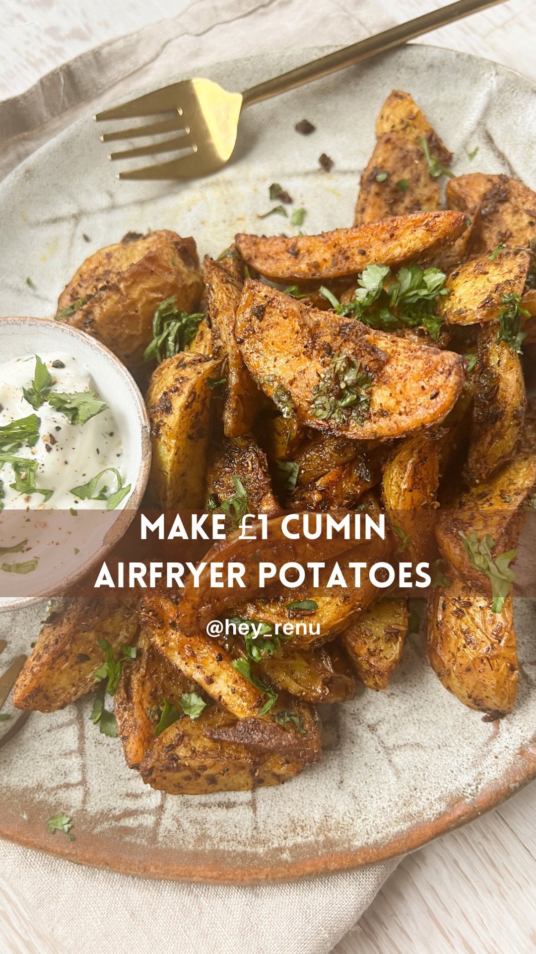 Easy cumin jeera potatoes for a £1 budget-friendly side