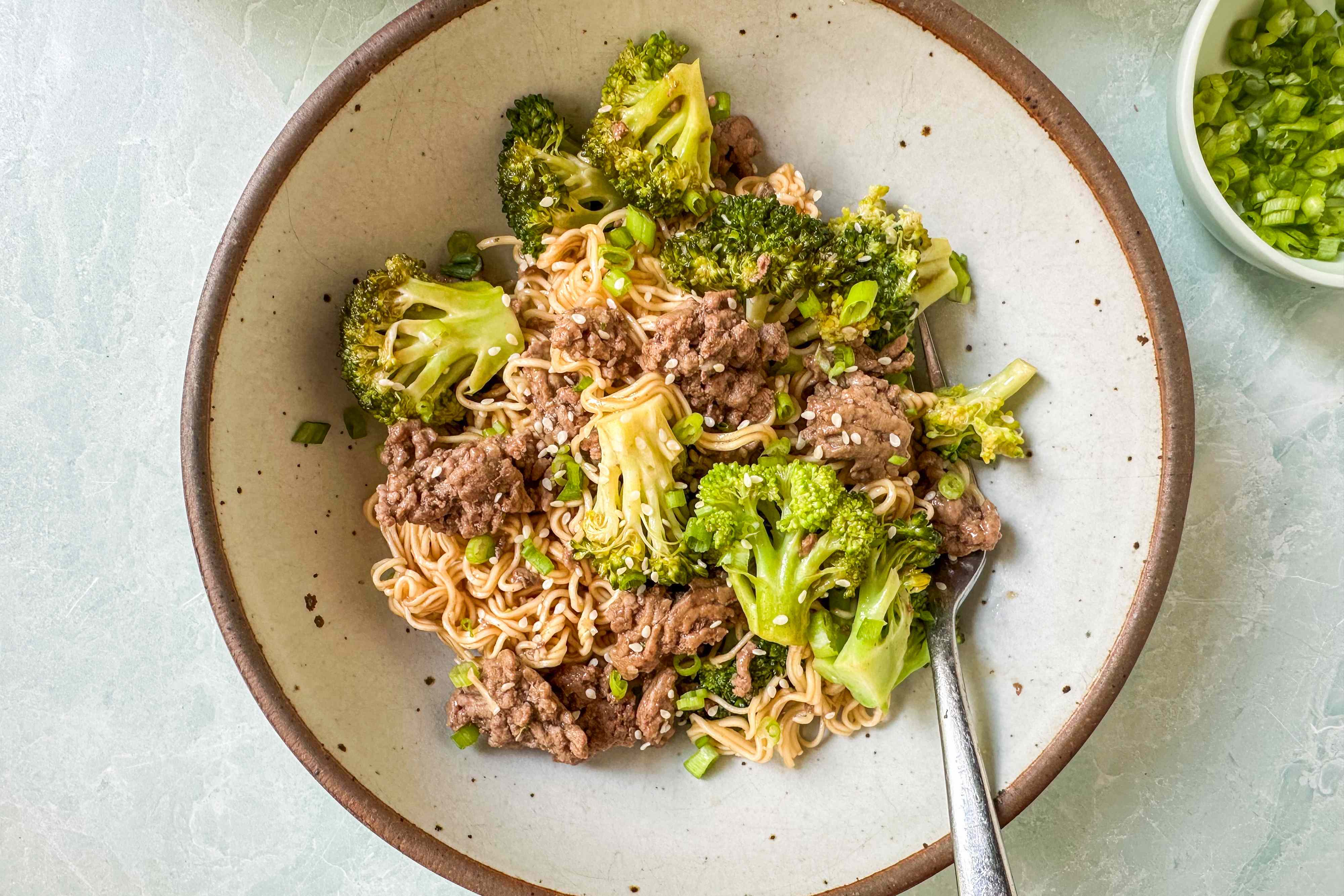 This one-skillet beef and broccoli noodle dinner is ready in 30 minutes