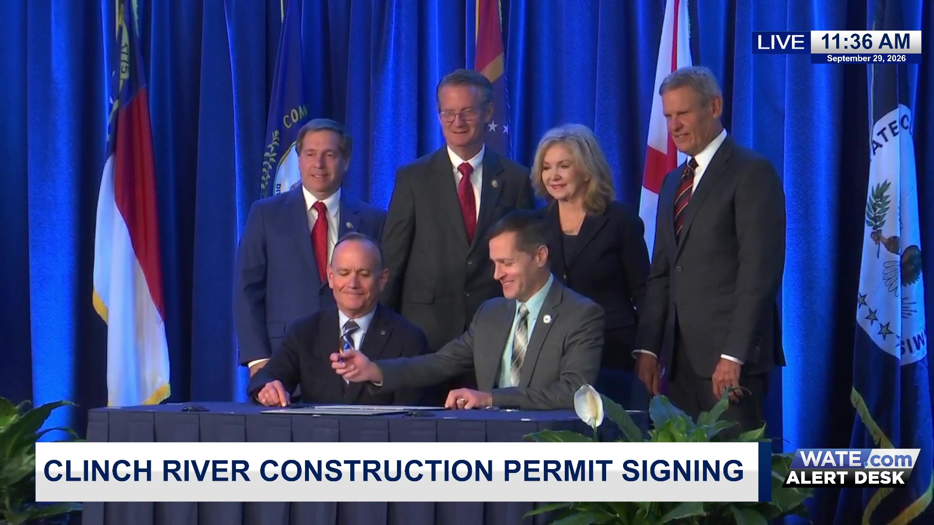 Clinch River construction permit signing