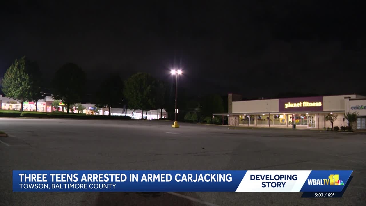 3 teens charged as adults in armed carjacking at shopping center