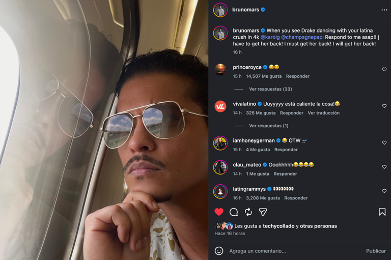 Bruno Mars competes with Drake over Karol G: Singer promises to get his ...