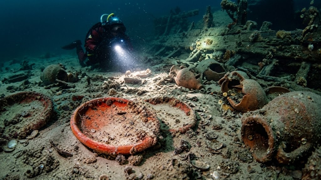 Divers thought they found a WWII bomb… then 1,000 Roman artifacts appeared