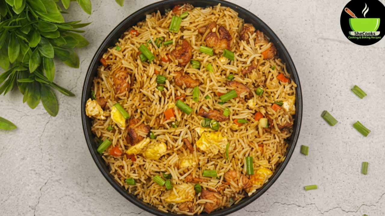 Chicken fried rice recipe with simple homemade flavors
