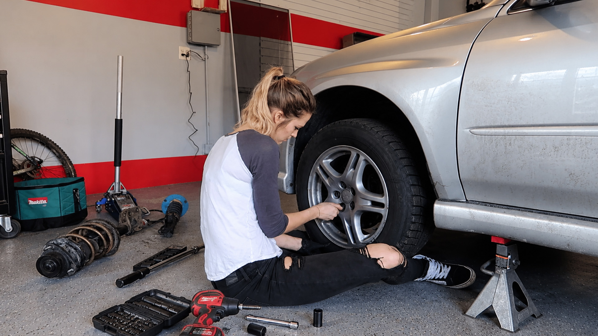 These performance coilovers are coming off the Subaru