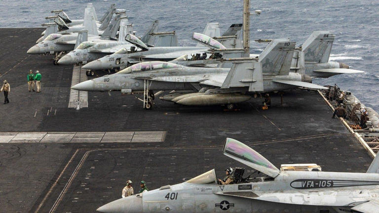 2 Navy aviators eject during landing 'mishap' aboard USS Eisenhower ...