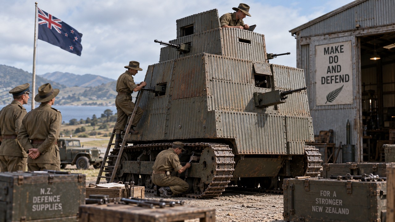 New Zealand built a WWII tank from a tractor… and it looked exactly ...