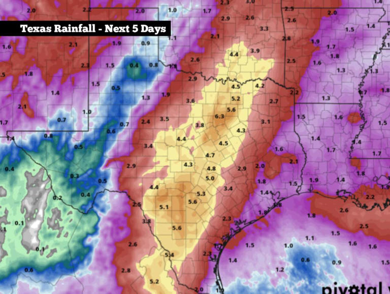 Flash flooding expected to start in parts of Texas tonight. Here's the ...