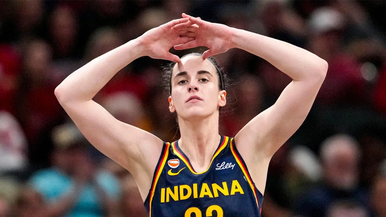 Caitlin Clark reacts to Indiana Fever’s sloppy playoff performance