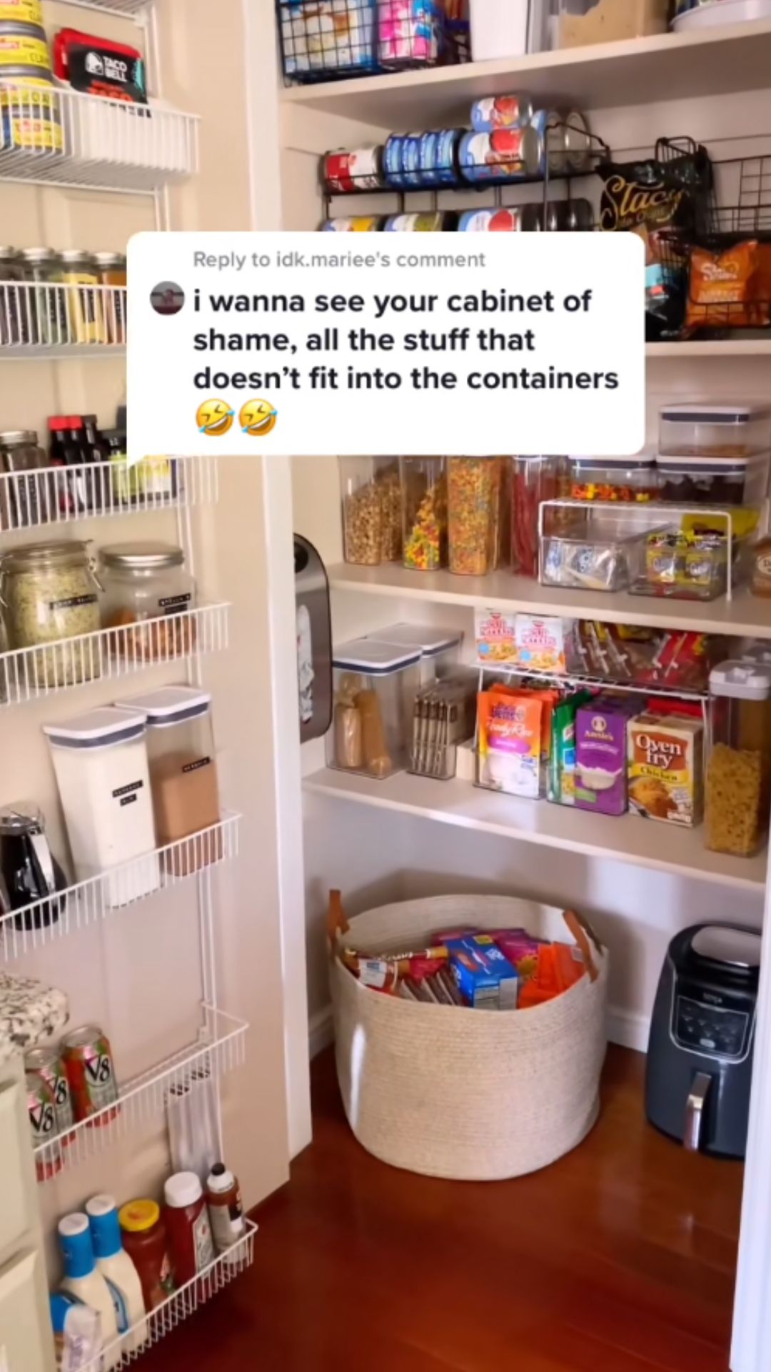 Backstock pantry organization and restock tour