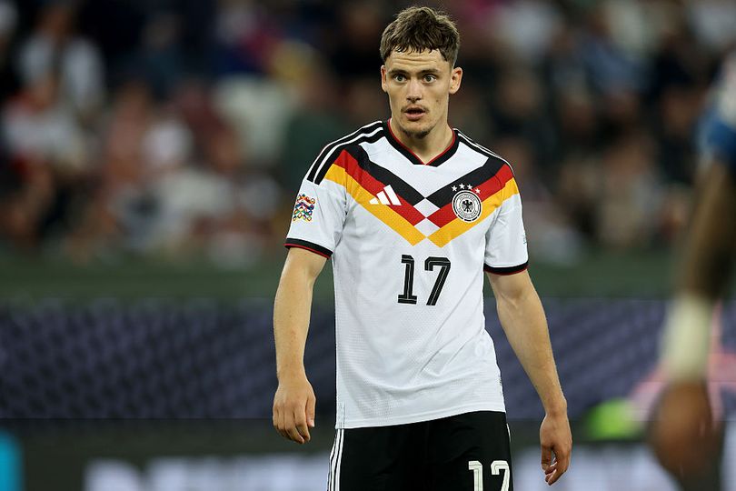 AUGSBURG, GERMANY - SEPTEMBER 27: Florian Wirtz of Germany looks on during the UEFA Nations League 2026/27 group phase match between Germany and Greece at WWK Arena on September 27, 2026 in Augsburg, Germany. (Photo by Alexander Hassenstein/Getty Images)