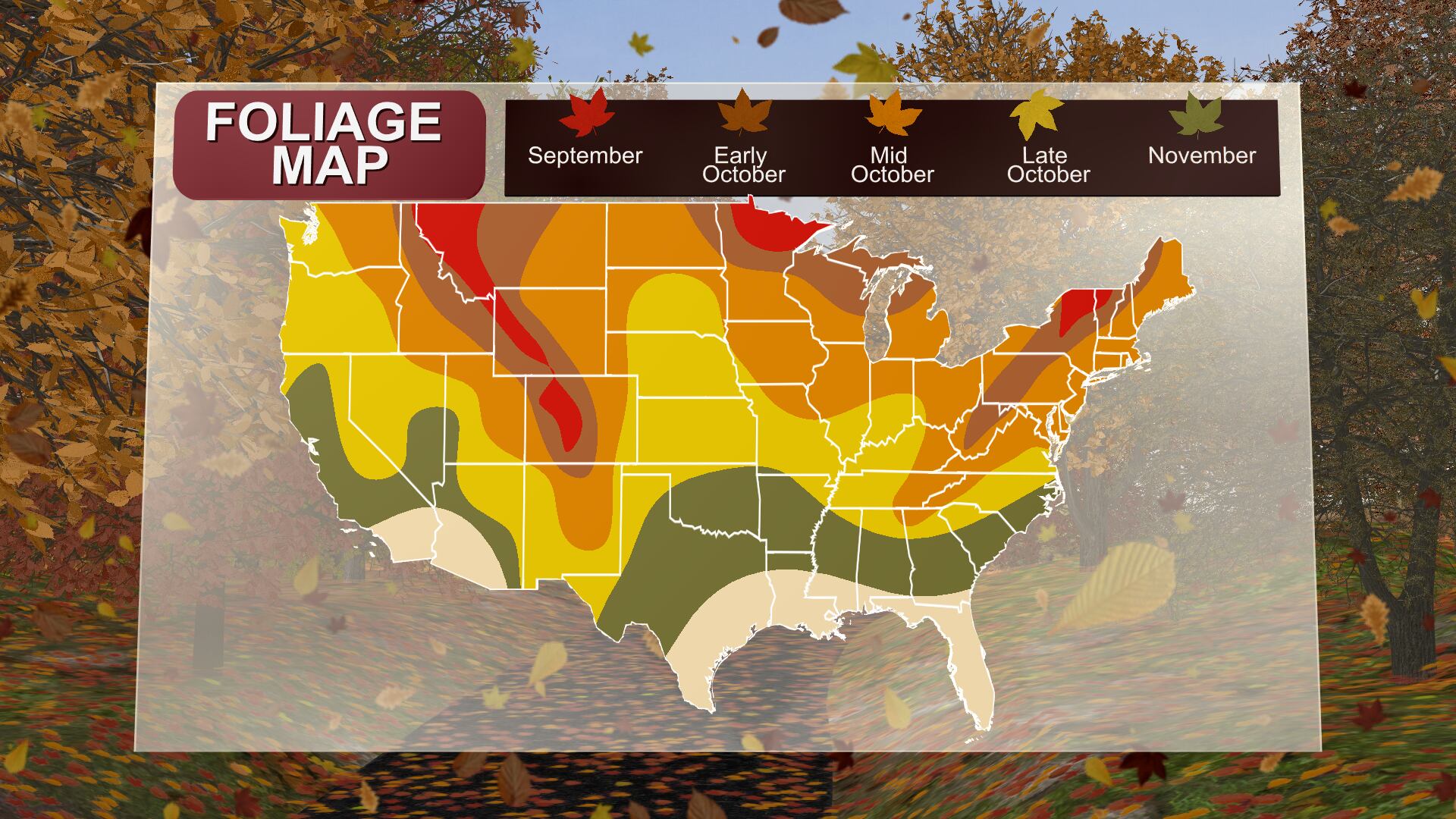 Gusty winds continue along with more fall colors