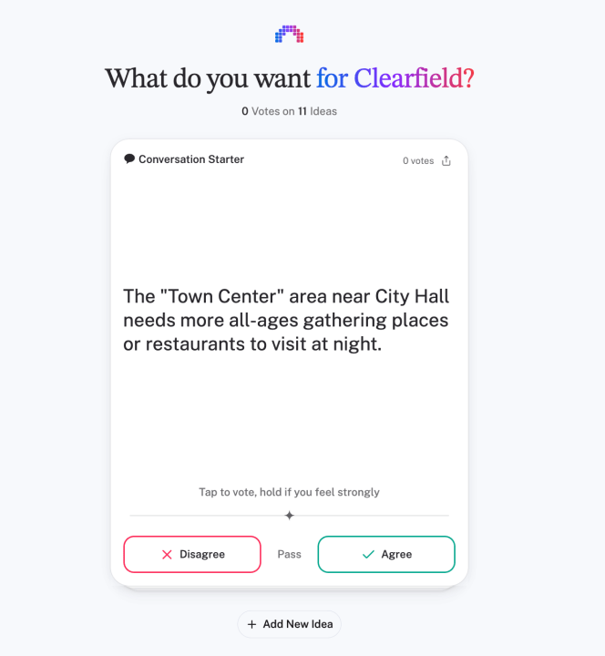 Clearfield seeks resident input with new type of survey