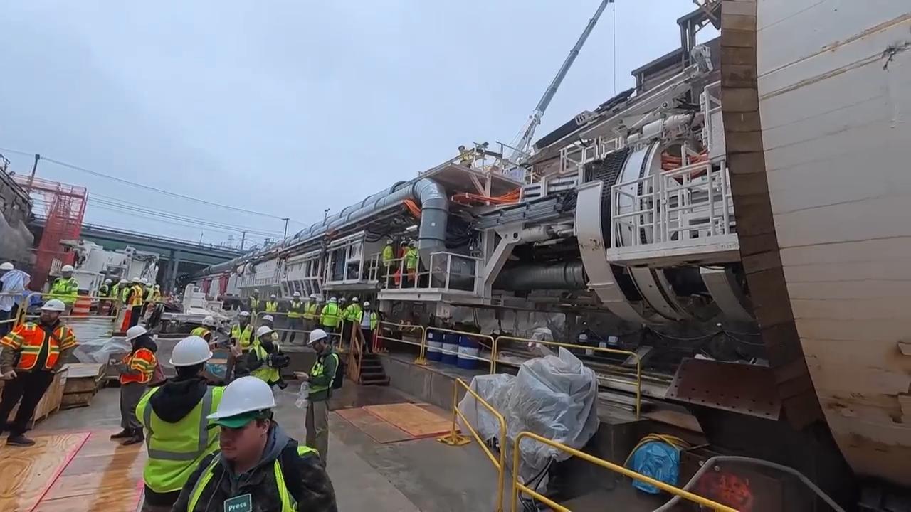Giant boring machines ready to carve new Hudson River rail link