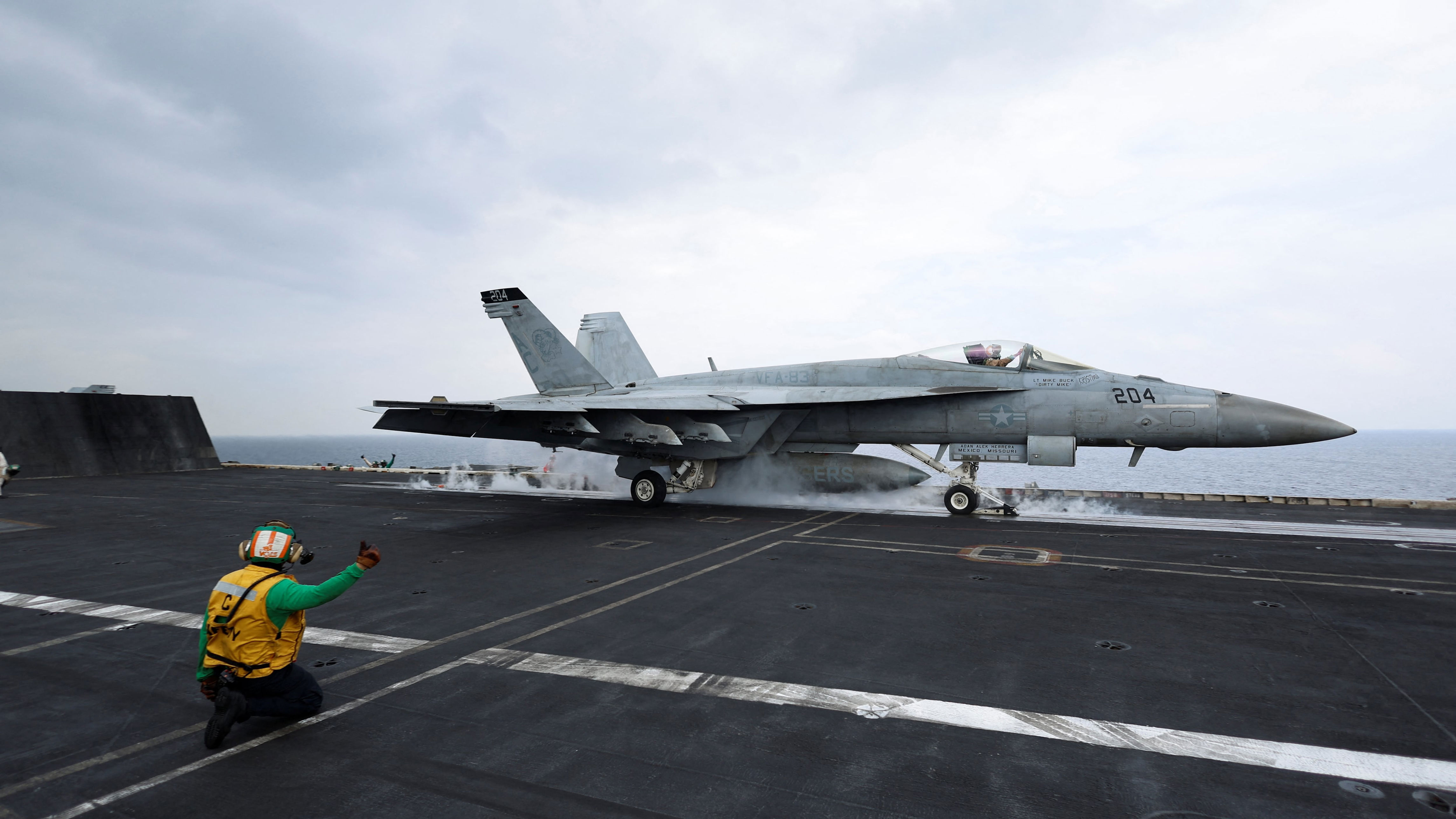 US pilots rescued from sea after military mishap