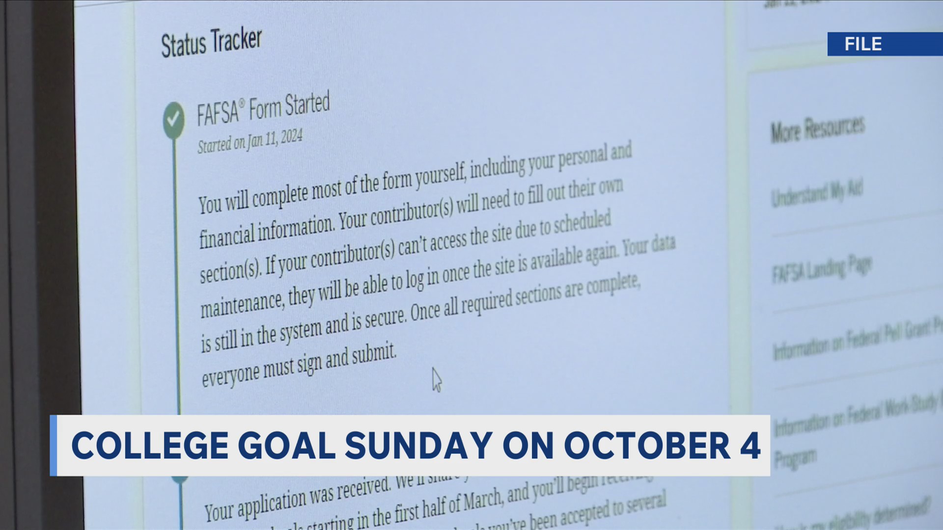 Indiana holds largest FAFSA filing event in early October