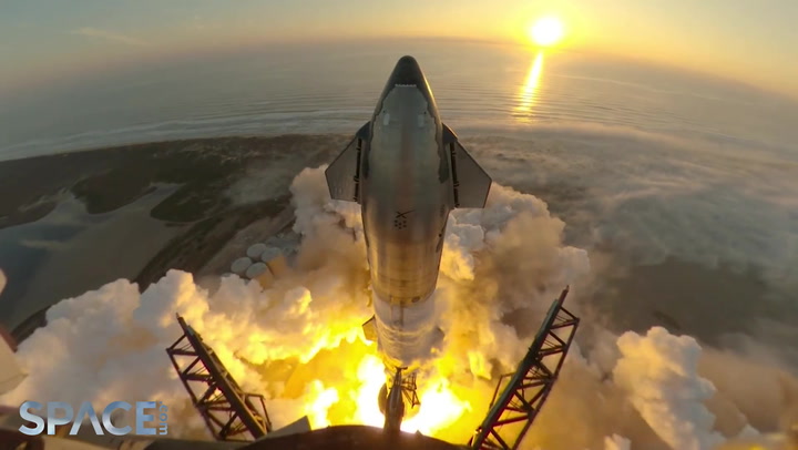 Watch amazing views of how SpaceX's Starship 25 and Super Heavy Booster ...