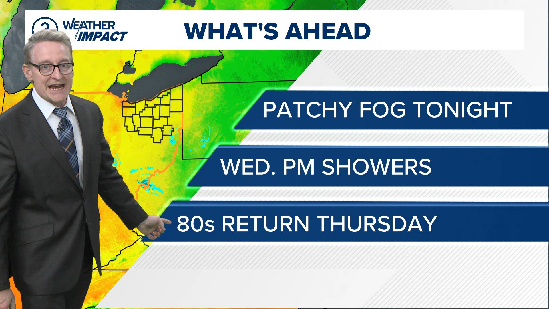 Cleveland area weather forecast: Patchy fog Tuesday night, clouds ...
