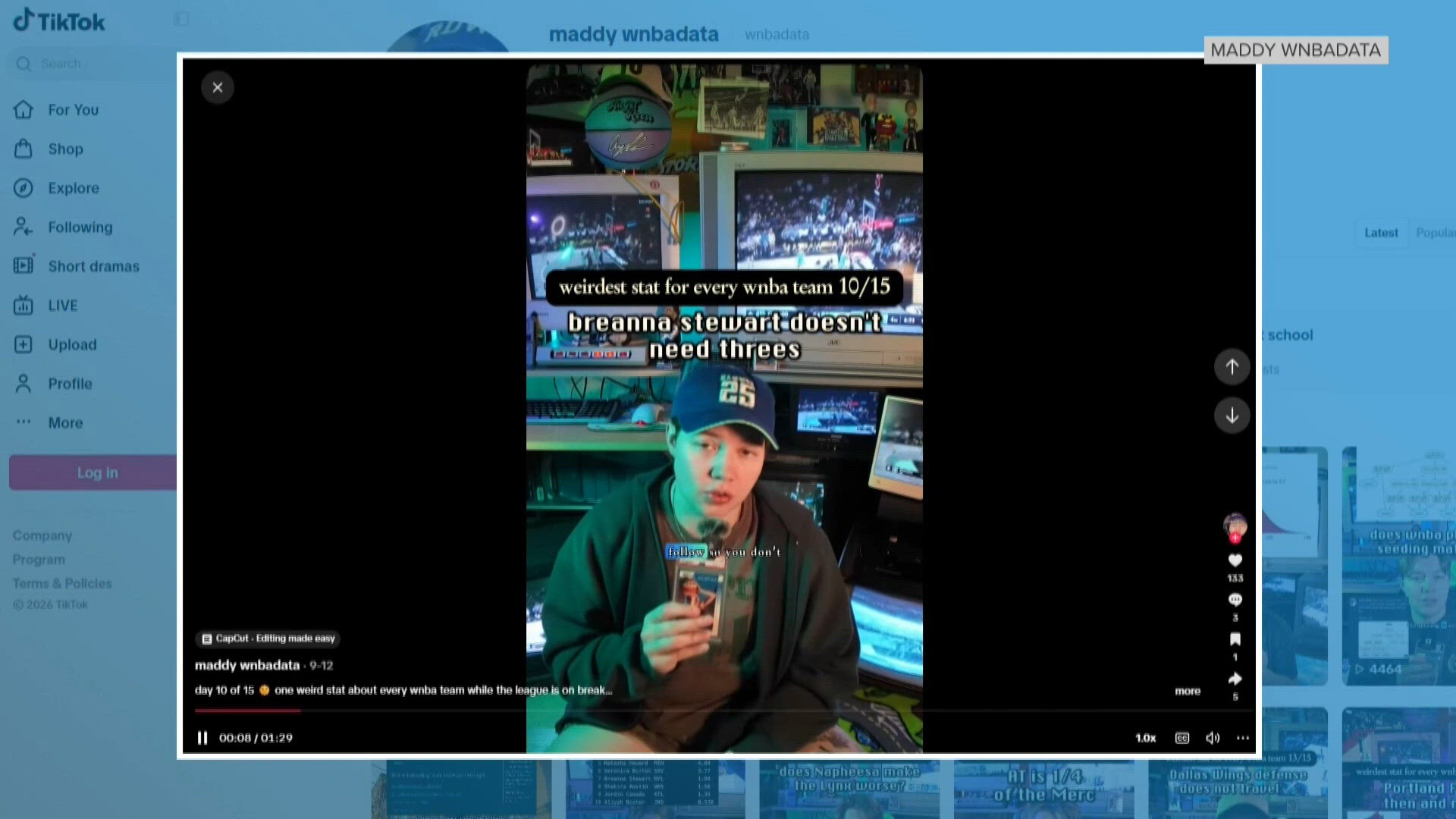 UW grad teaches WNBA analytics course following fame with Tik Tok