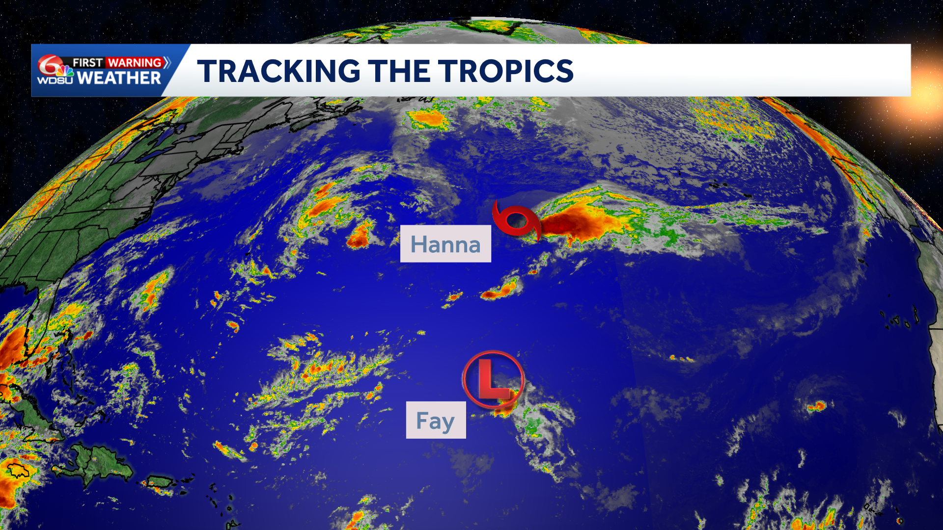 Tracking tropical storm Hanna