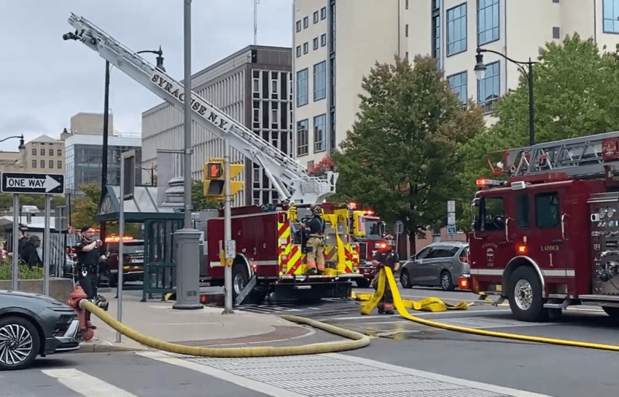 Fire at Onondaga County office building in downtown Syracuse spurs ...