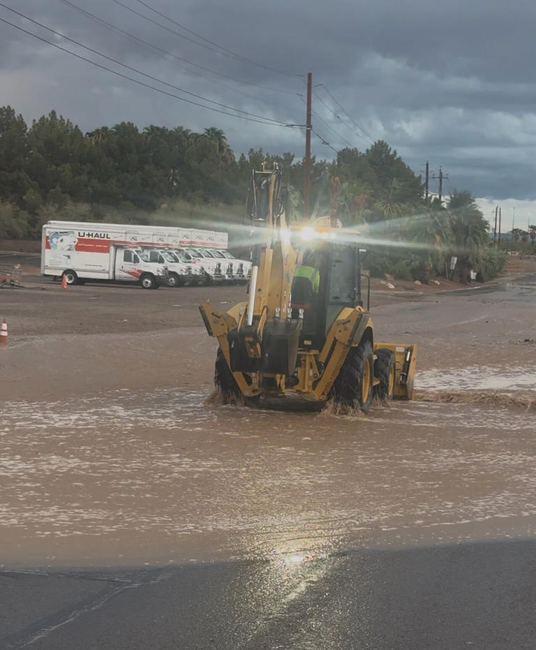 Bullhead City storm cleanup underway after severe rain and flooding