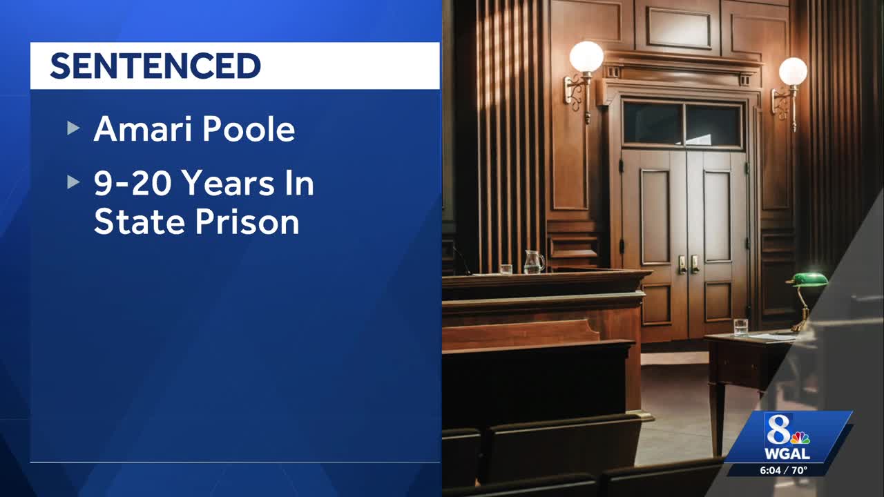 Lancaster teenager sentenced to up to 20 years for ambush shooting