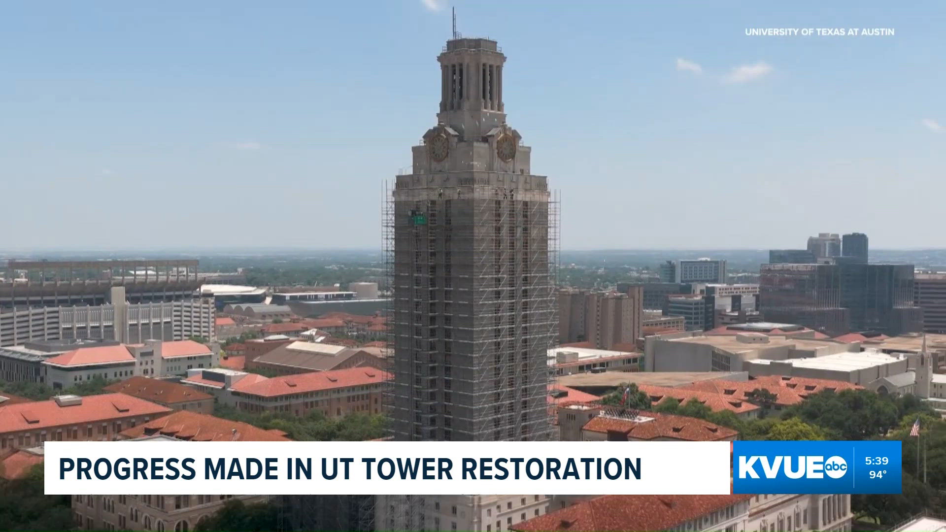 Progress made in UT Tower restoration