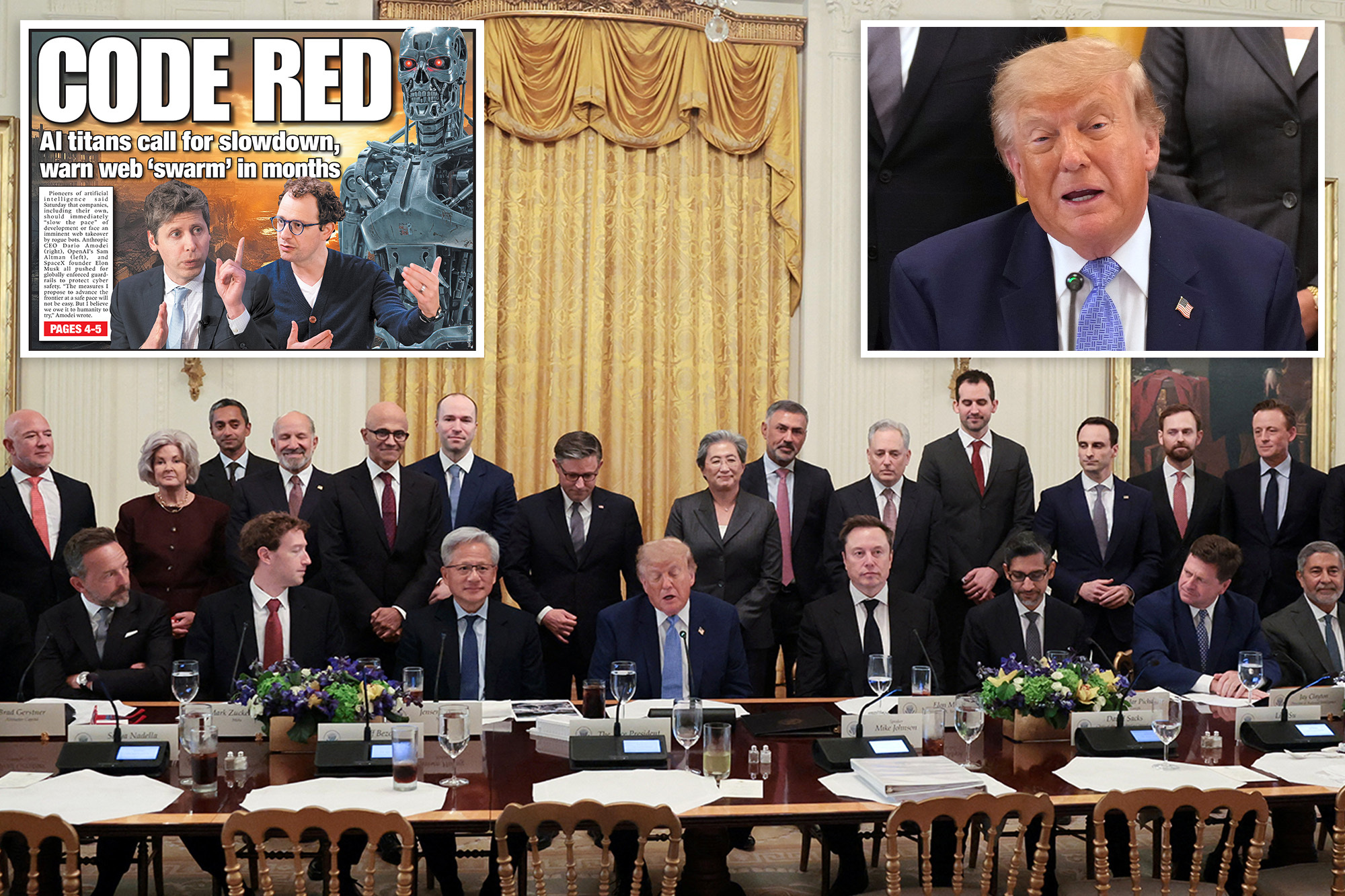 Trump calls for ‘tremendous self-regulation’ as AI execs sign ‘morally ...