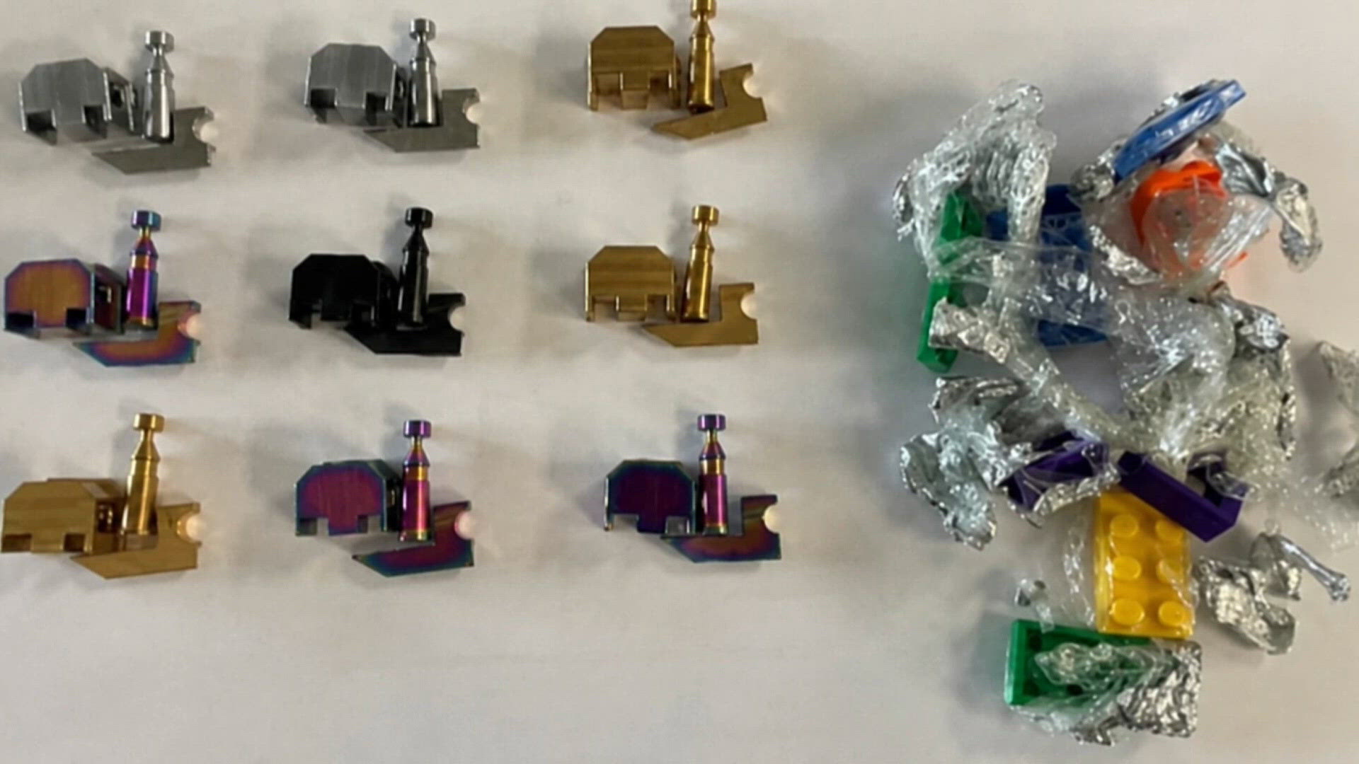 Men accused of selling machine gun conversion kits in Lego bricks
