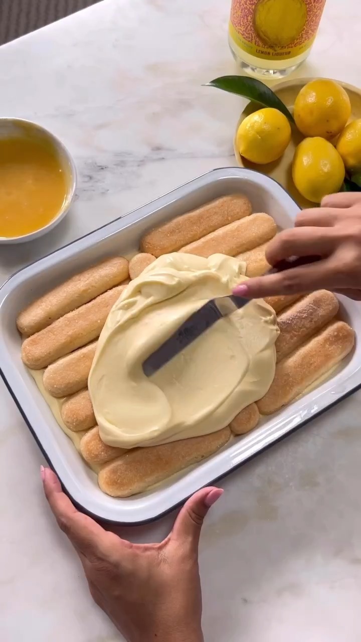 Limoncello tiramisu for summer