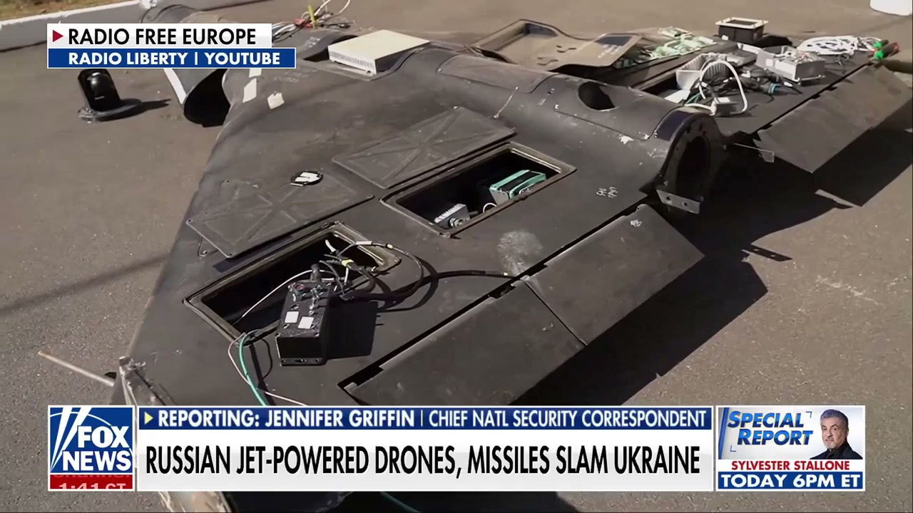 Russian jet-powered drones and missiles slam Ukraine as conflict escalates
