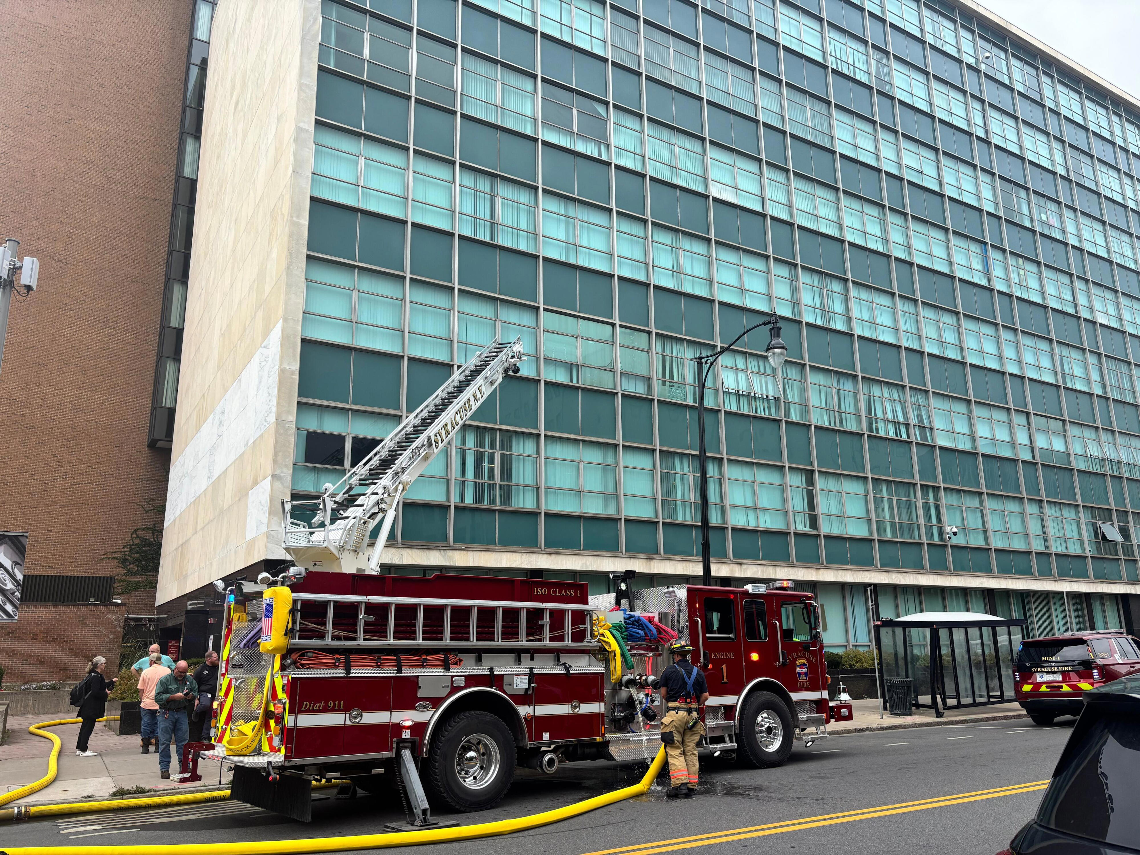 Fire prompts evacuation of county office building in Syracuse