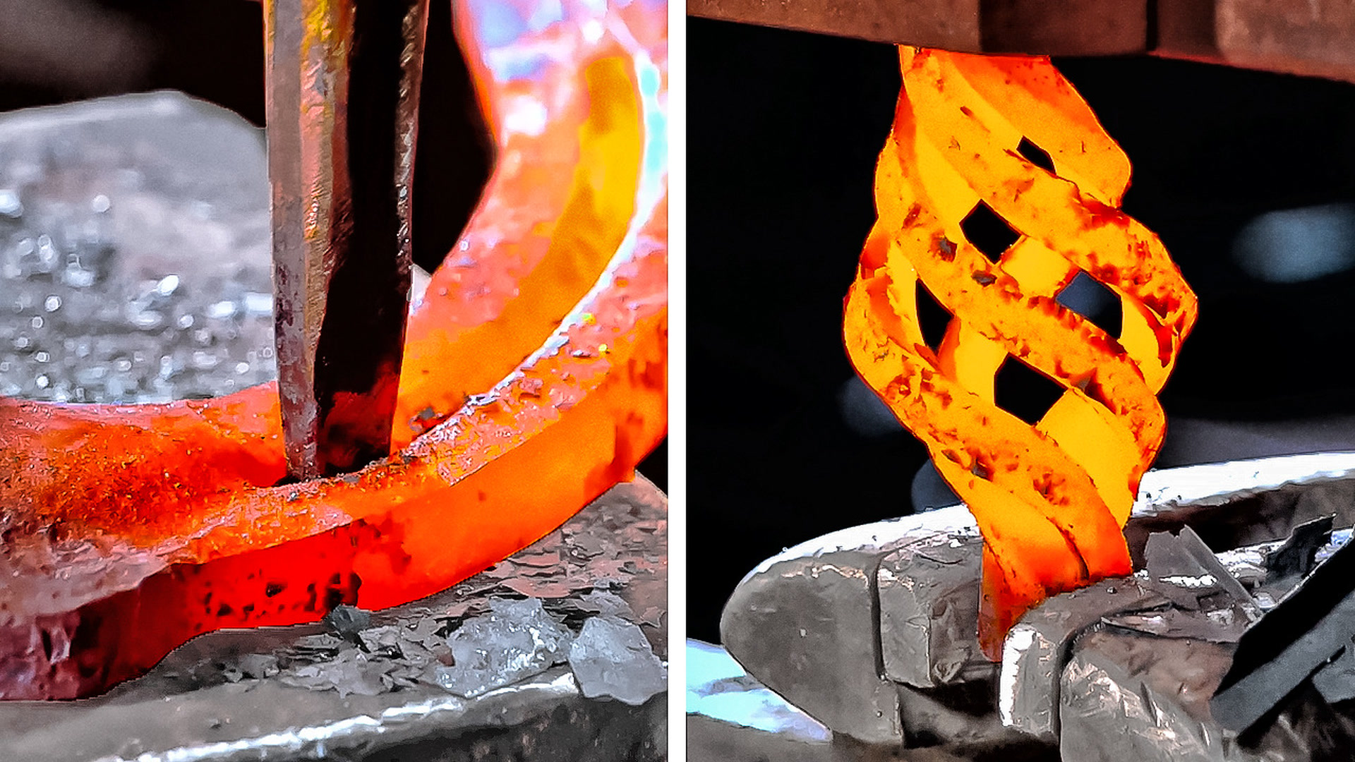 Blacksmith created art by forging metal - amazing metal crafts