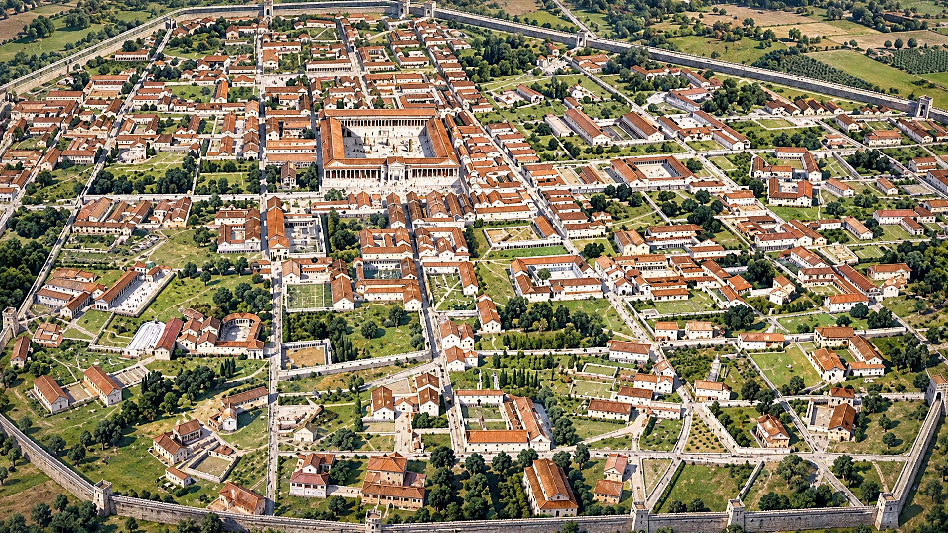 The abandoned Roman amphitheatre and the wells that were deliberately ...