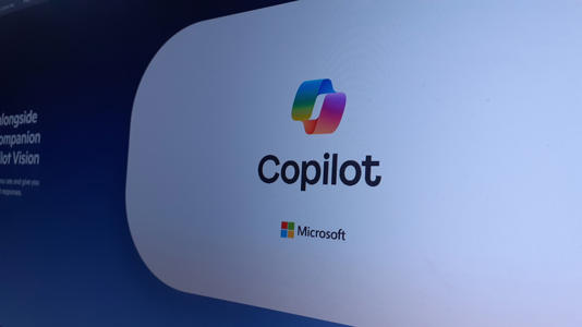 Microsoft Copilot logo on a white background