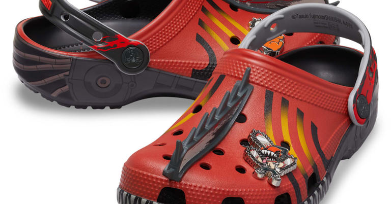 This 'Chainsaw Man' x Crocs collection is releasing at Foot Locker