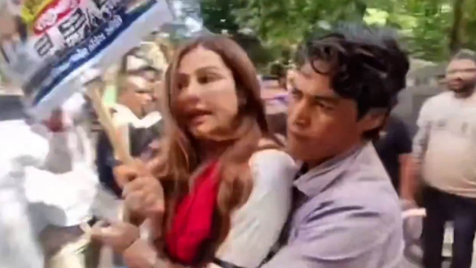 Mumtaz Patel alleges male cop manhandled her during protest