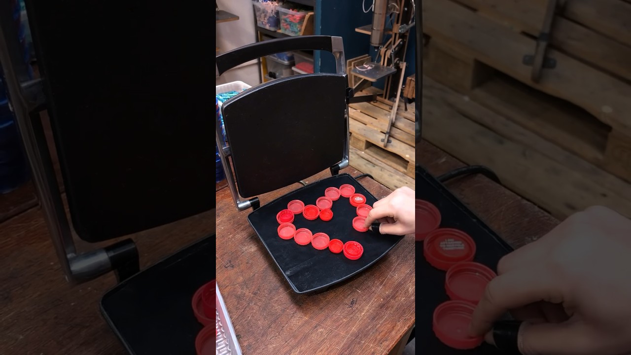 I made a heart dish with a panini press