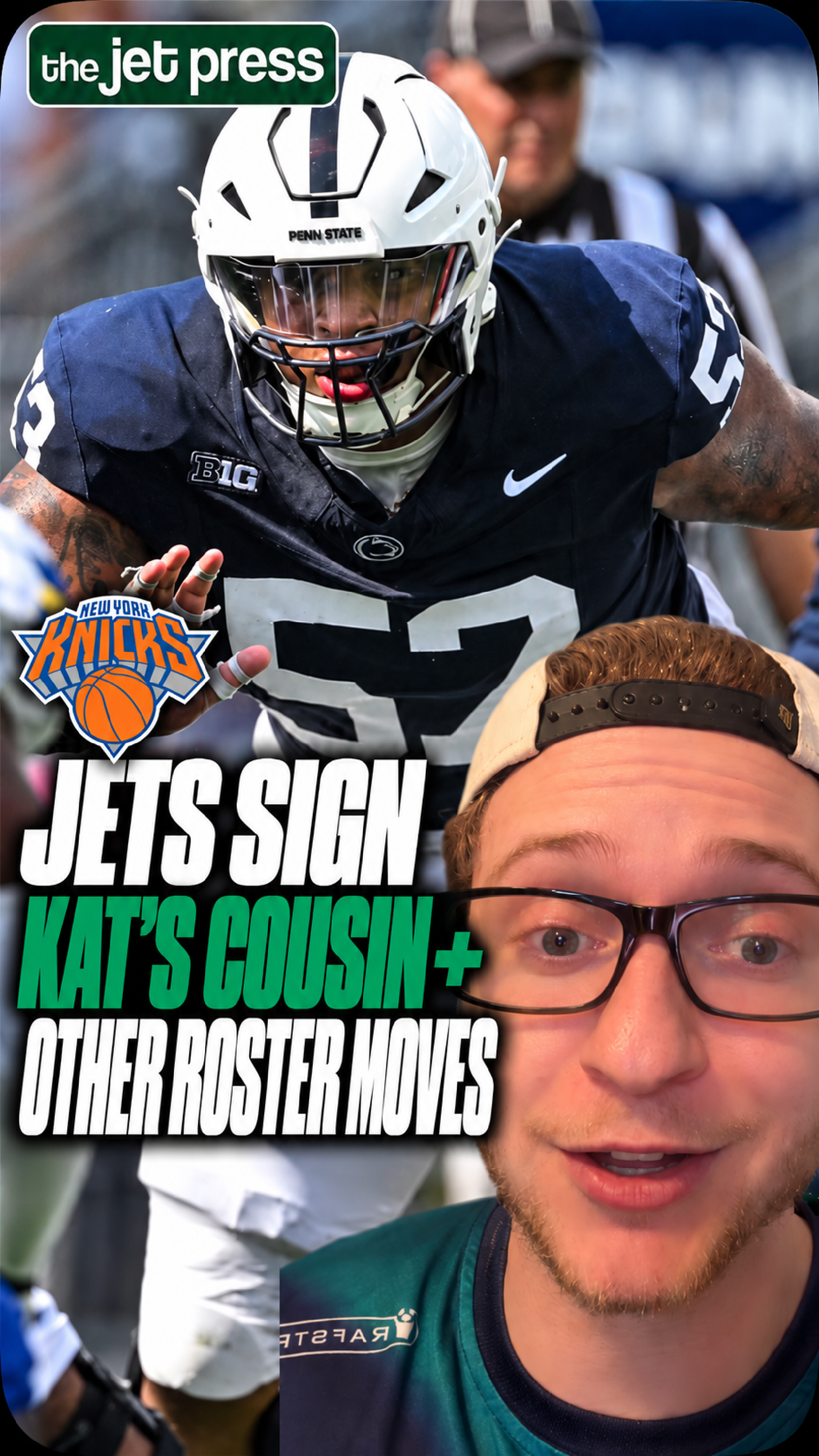 Jets sign Karl-Anthony Towns’ cousin + others in flurry of roster moves 💙🧡