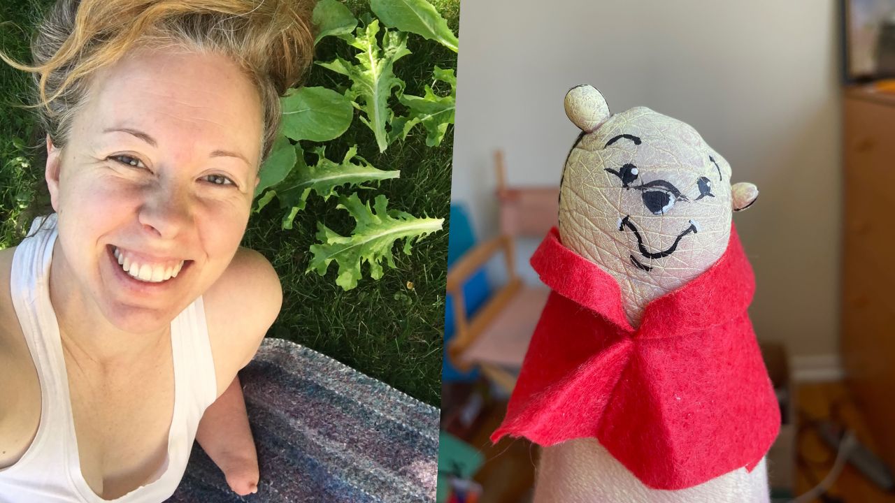 Woman with one arm draws pop culture characters on her stump | Happily