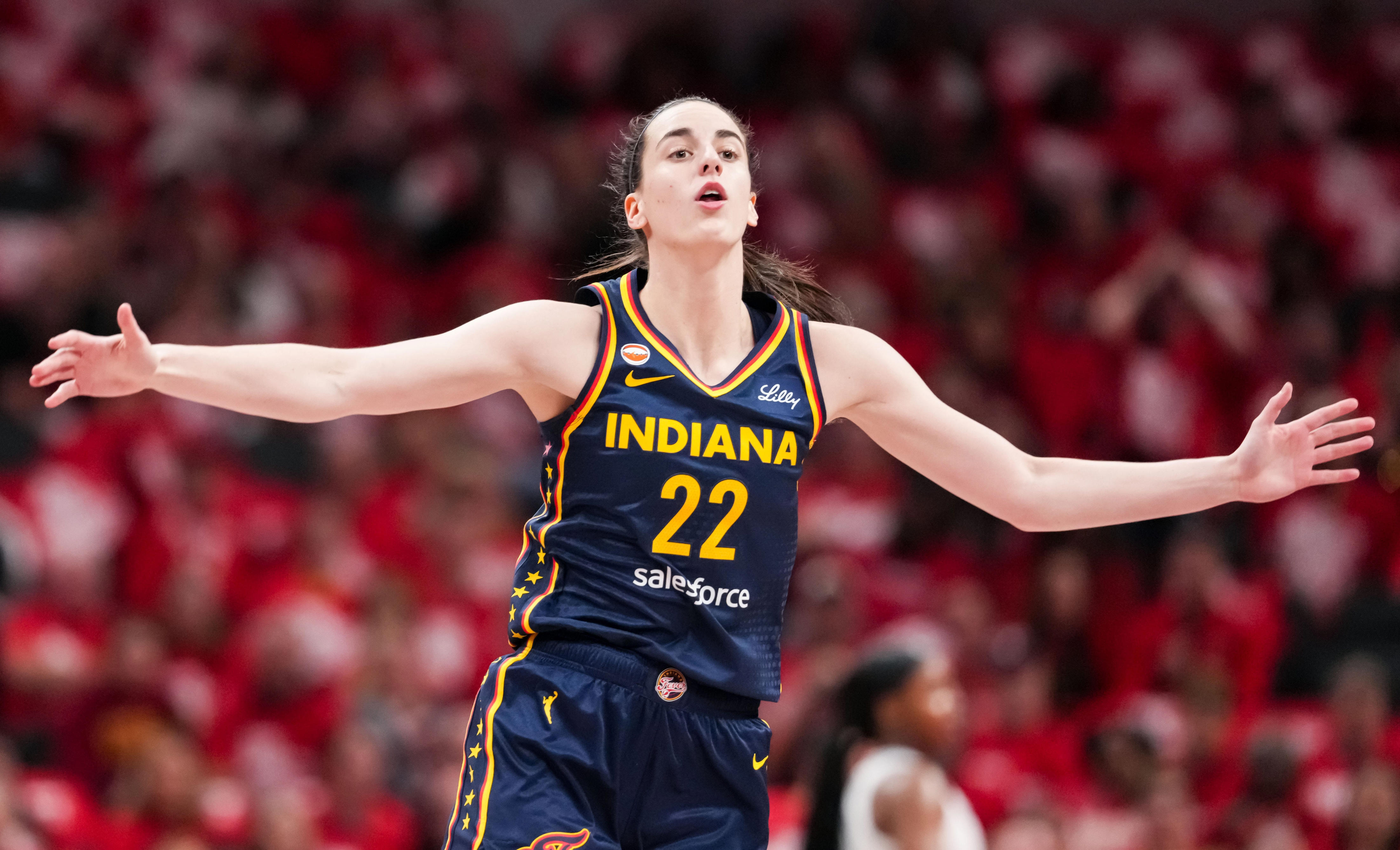 Caitlin Clark technical foul sparks first-half double-double, then ...