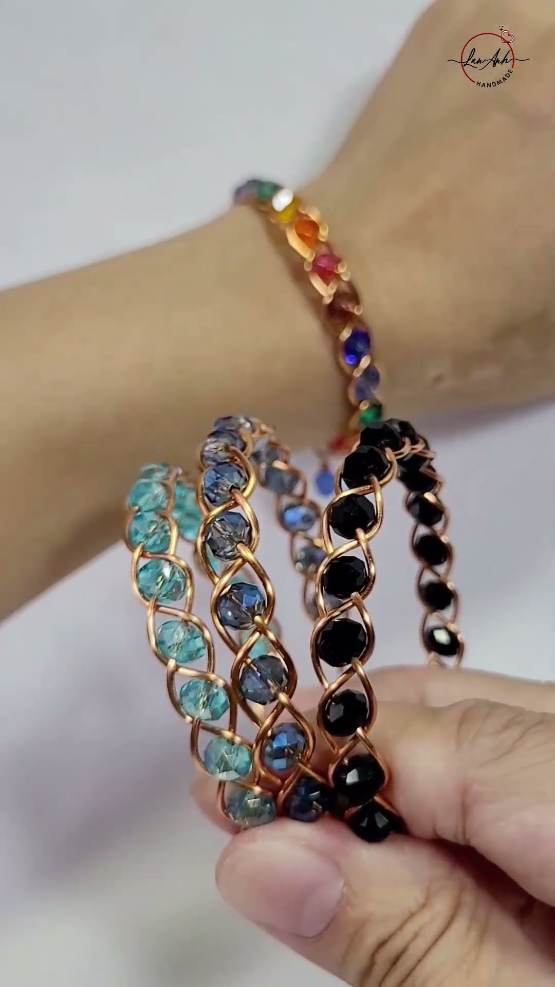 Basic 3-wire braid bracelet - Free tutorial video link above the title ...