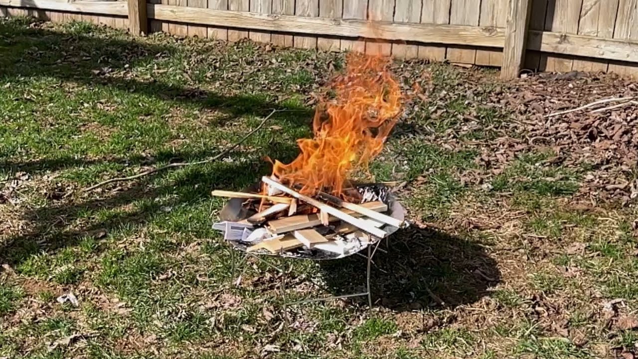 I review the cheapest fire pit on Amazon