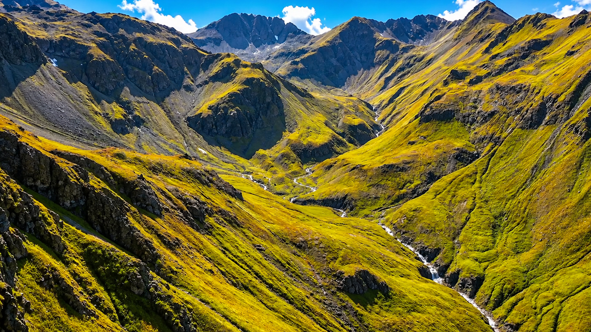 Iceland’s endless green mountains and hidden streams